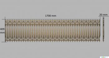 Geometrical panel (PGM_0192) 3D model for CNC machine